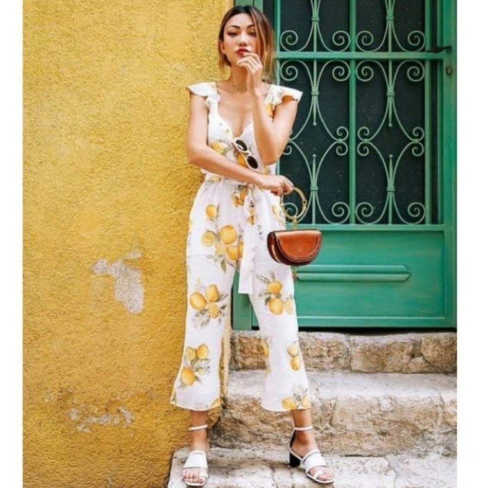 New!For Love‎ And Lemons Limonada Jumpsuit - Picture 2 of 14